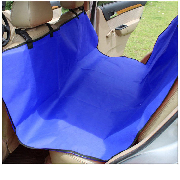 KFX-2446141 Multifunctional Waterproof Pet Car Seat Cushion - Detachable, Available in Red, Black, Blue, and Footprints Design