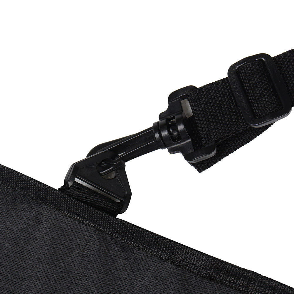 KFX-2448957 Universal Waterproof Pet Car Mat for All Seasons - Black Five-Seater Pad