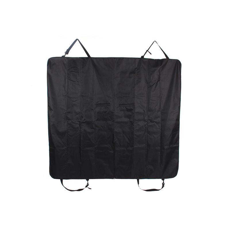 KFX-2448957 Universal Waterproof Pet Car Mat for All Seasons - Black Five-Seater Pad