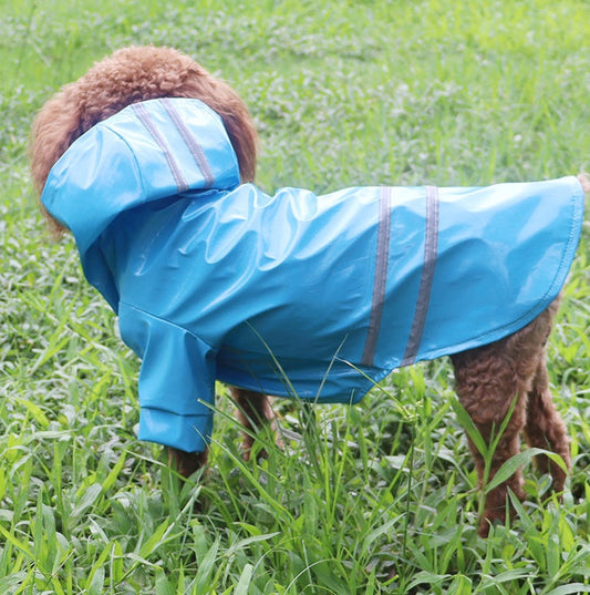 KFX-2449469 Durable Casual Dog Raincoat for Small Breeds – Available in Multiple Colors and Sizes