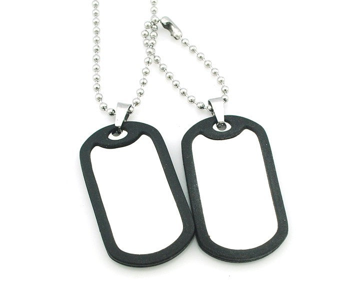 KFX-2449725 Titanium Steel Men's Necklace with Pendant - Multi-layer Bead Chain, 60cm Length