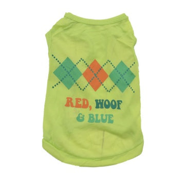 KFX-2452669 Hawaiian Print All-Poly Cotton Bikini Vest for Cats and Dogs