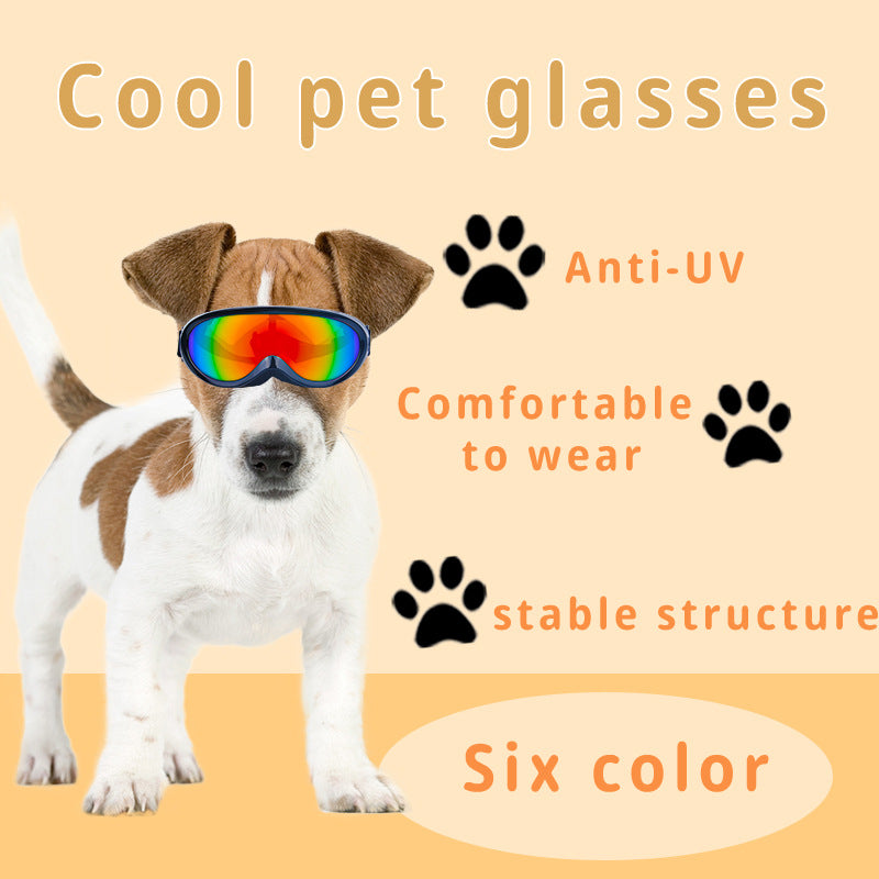 KFX-2454461 Cat Outdoor Windproof Sunglasses - Waterproof and Wear-Resistant PC Glasses for Pets