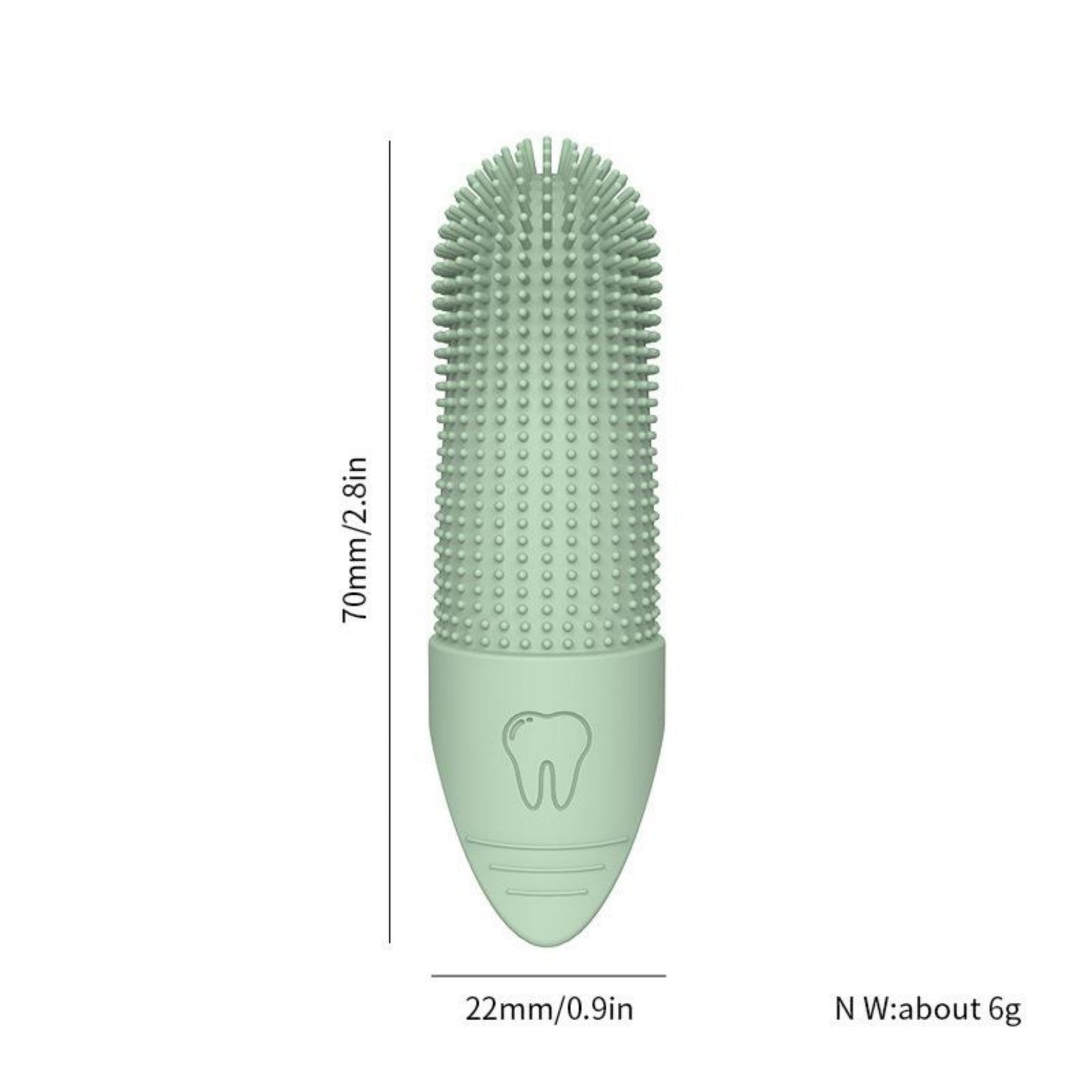 KFX-2454717 Silicone Toothbrush Set for Cats and Dogs in Various Colors