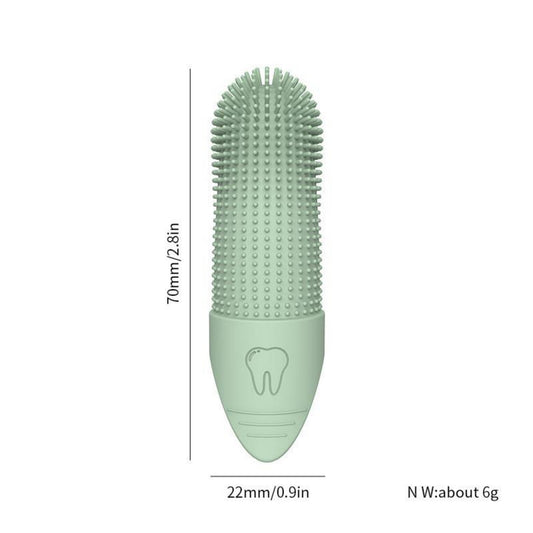 KFX-2454717 Silicone Toothbrush Set for Cats and Dogs in Various Colors