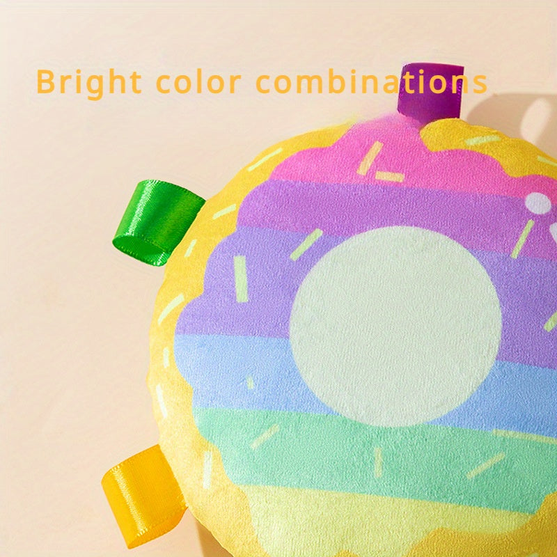 KFX-2465853 Durable Plush Flying Disc Toy for Dogs - Bite-Resistant Outdoor Fun and Dental Health Support