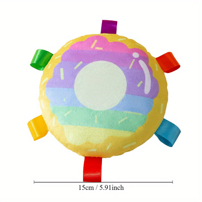 KFX-2465853 Durable Plush Flying Disc Toy for Dogs - Bite-Resistant Outdoor Fun and Dental Health Support