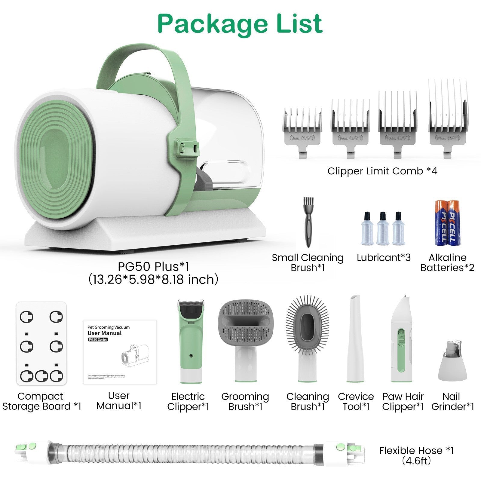 KFX-2469821 Pet Hair Remover Machine with Suction and Pulling Functions for Dogs