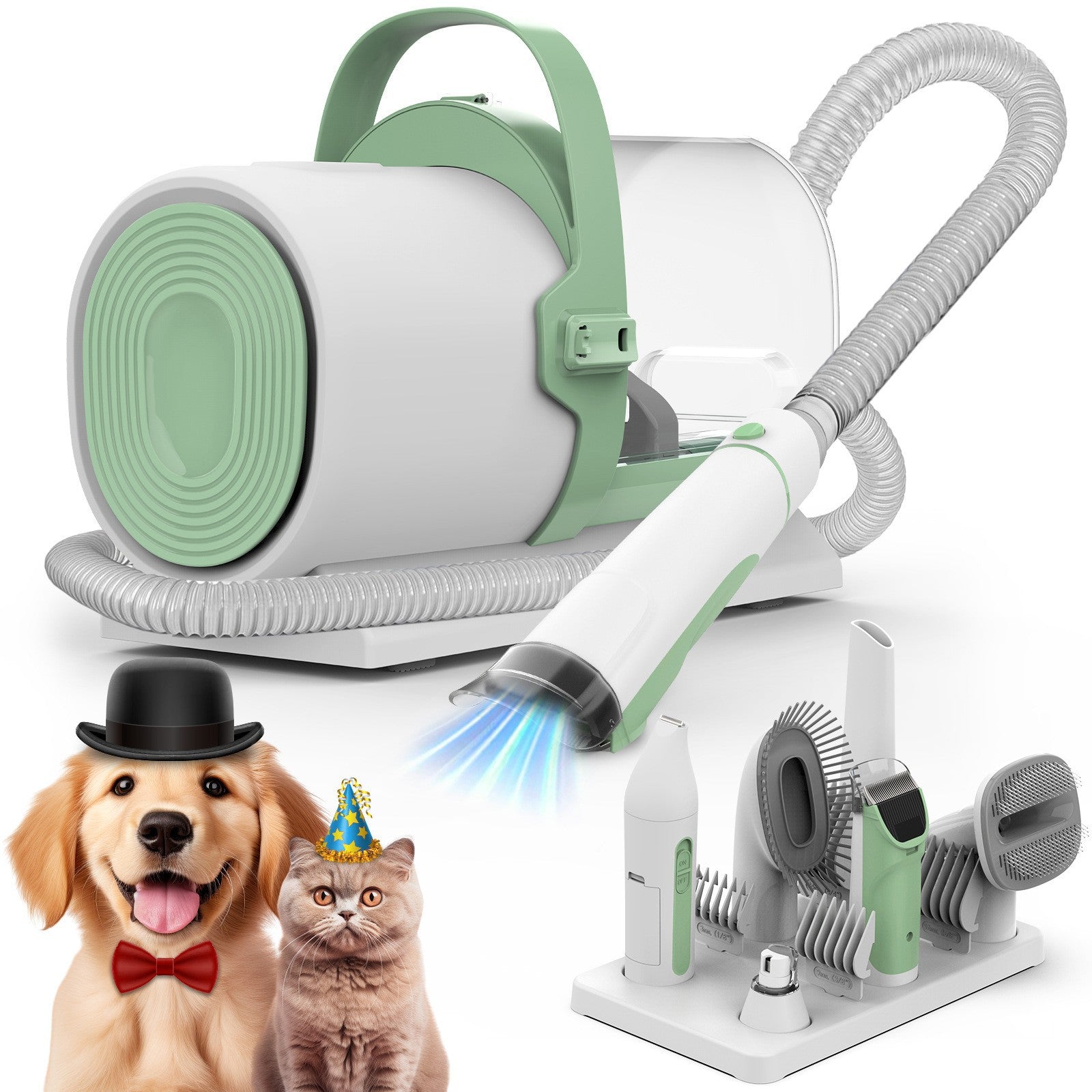 KFX-2469821 Pet Hair Remover Machine with Suction and Pulling Functions for Dogs