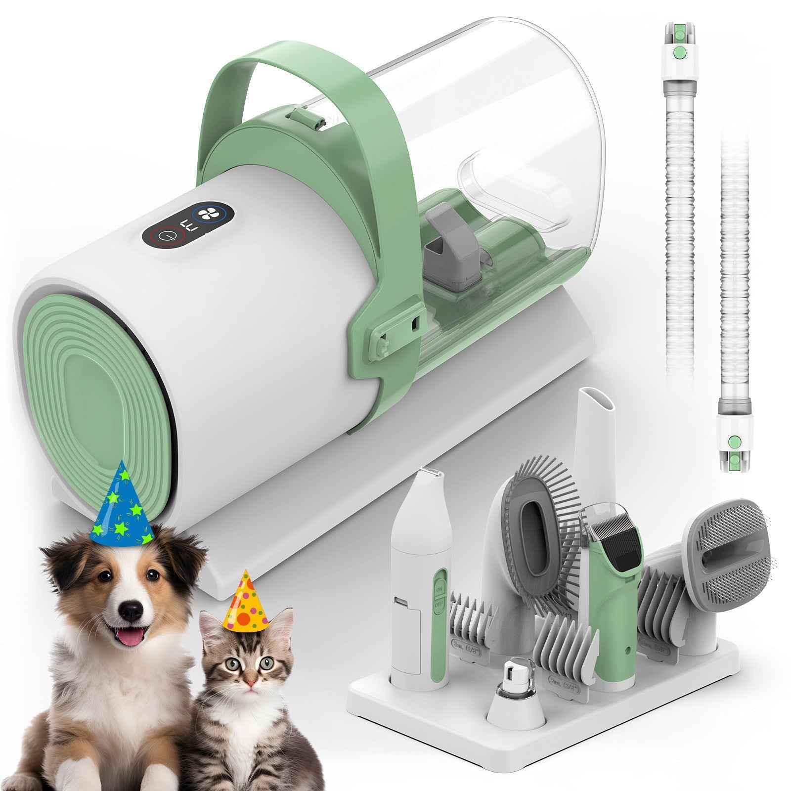 KFX-2469821 Pet Hair Remover Machine with Suction and Pulling Functions for Dogs