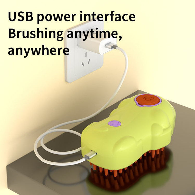 KFX-2469949 Pet Hair Removal Electric Spray Comb for Dogs and Cats - Anti-Flying Hair Grooming Tool