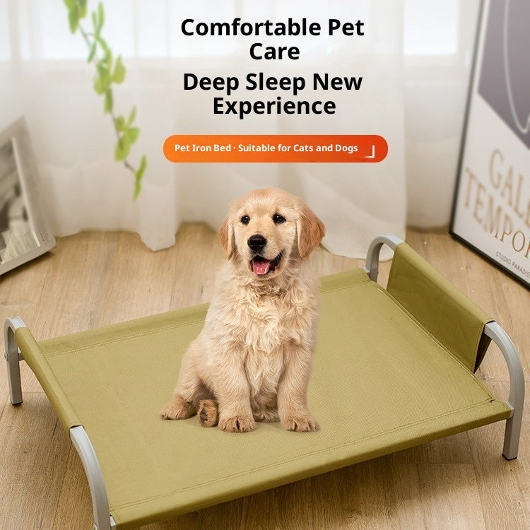 KFX-2474173 Lightweight Steel Frame Pet Camp Bed for Dogs and Cats - Available in Multiple Sizes