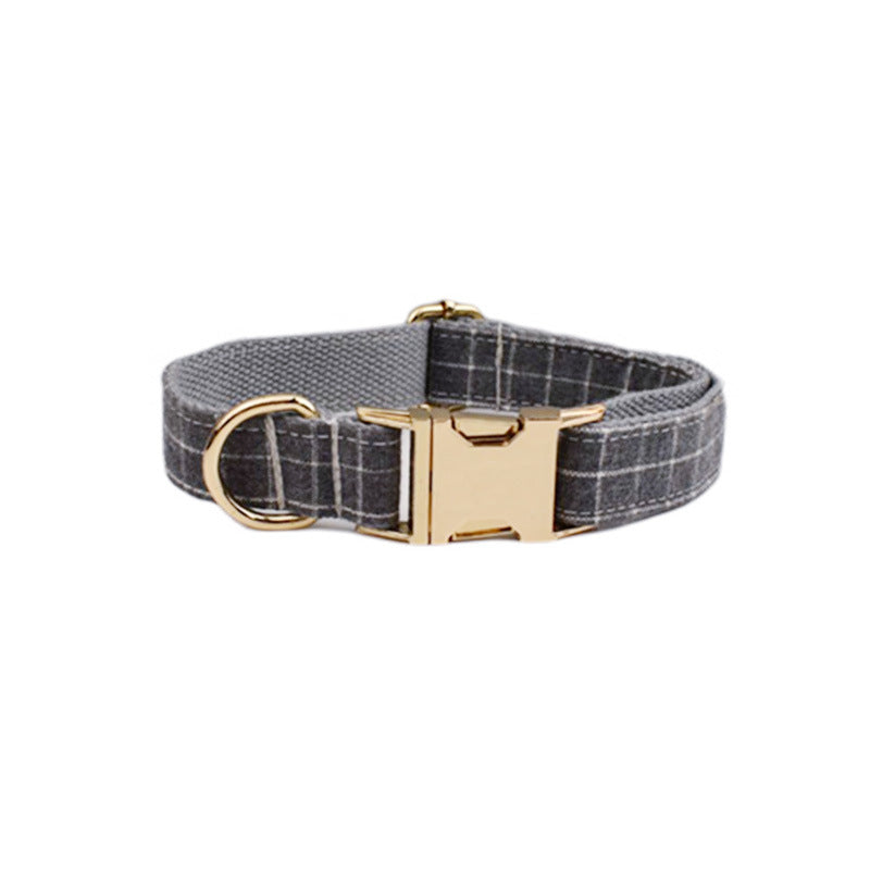 KFX-2475581 Velvet Fabric Dog Collar with Adjustable Sizes, Leash, Bow, Flower, Vest, and Poop Bag