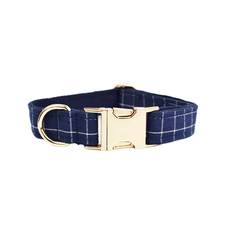 KFX-2475581 Velvet Fabric Dog Collar with Adjustable Sizes, Leash, Bow, Flower, Vest, and Poop Bag