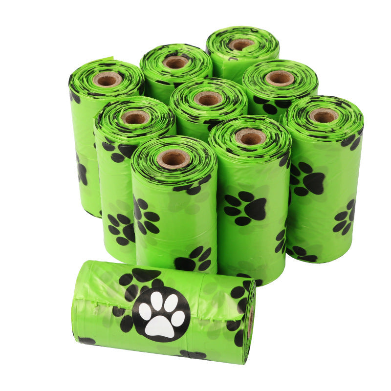 KFX-2476349 Eco-Friendly Dog Poop Bags - Continuous Roll, 23x33cm, 15 Bags per Roll, EPI & HDPE Material