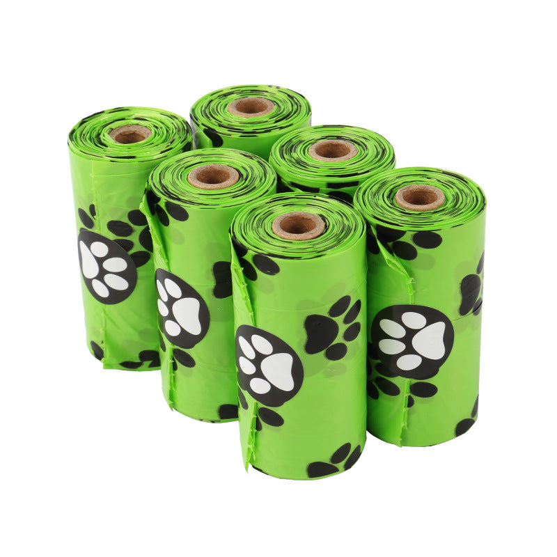 KFX-2476349 Eco-Friendly Dog Poop Bags - Continuous Roll, 23x33cm, 15 Bags per Roll, EPI & HDPE Material