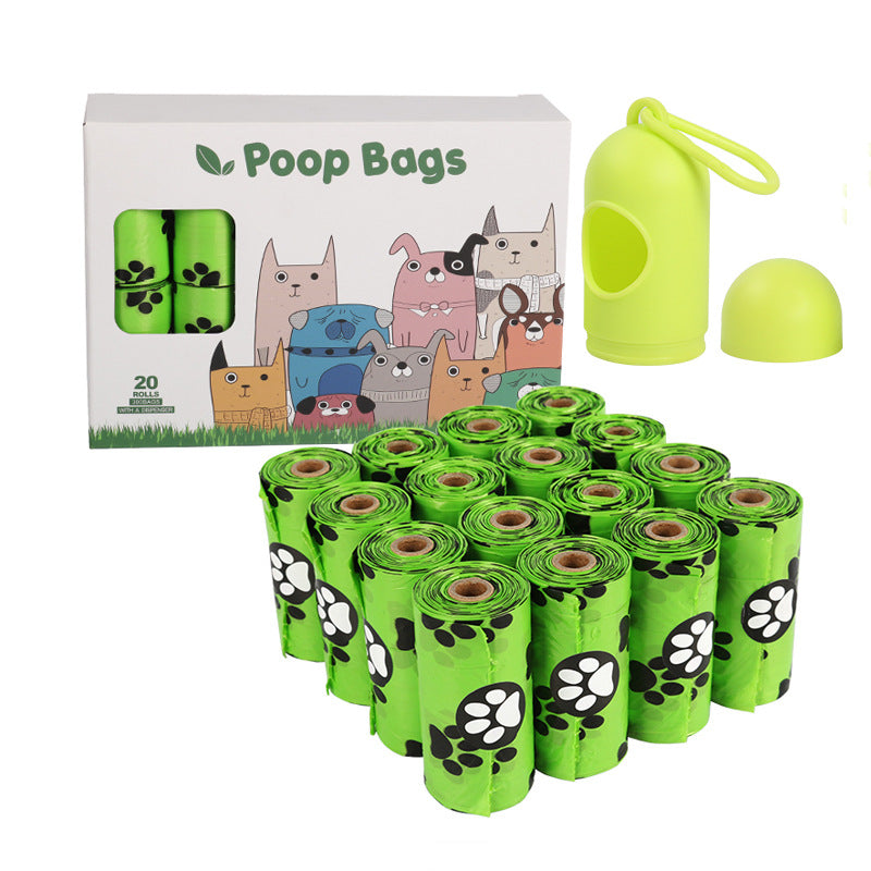 KFX-2476349 Eco-Friendly Dog Poop Bags - Continuous Roll, 23x33cm, 15 Bags per Roll, EPI & HDPE Material