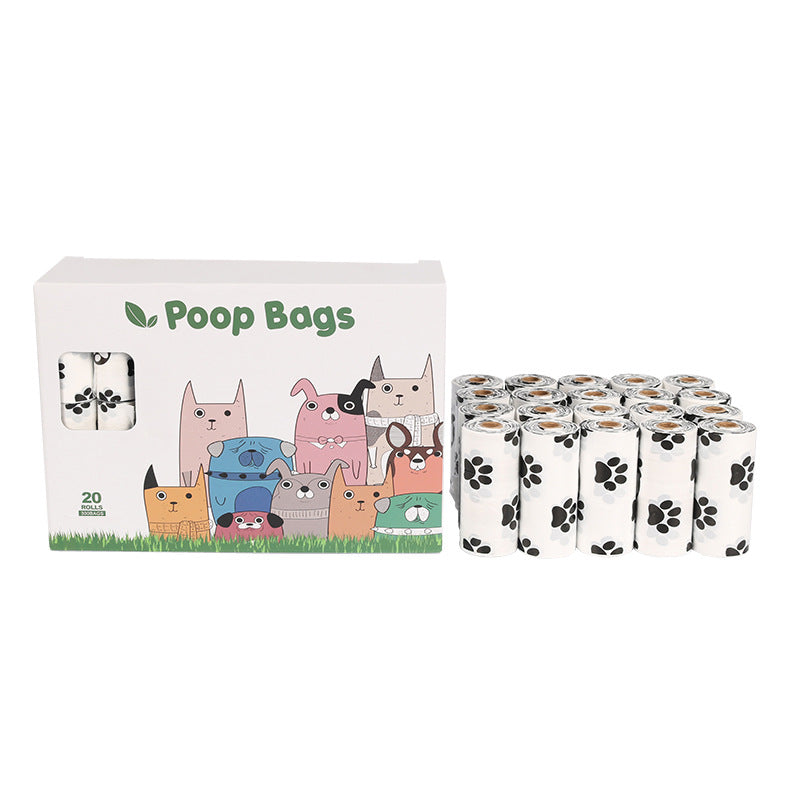 KFX-2476349 Eco-Friendly Dog Poop Bags - Continuous Roll, 23x33cm, 15 Bags per Roll, EPI & HDPE Material