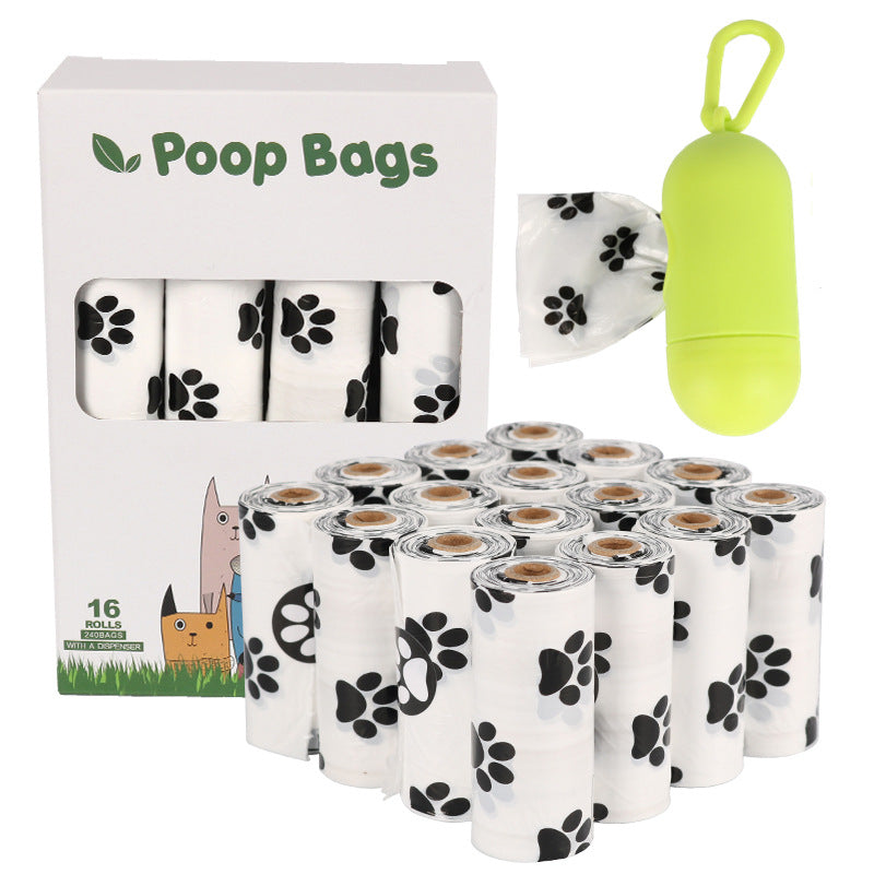 KFX-2476349 Eco-Friendly Dog Poop Bags - Continuous Roll, 23x33cm, 15 Bags per Roll, EPI & HDPE Material