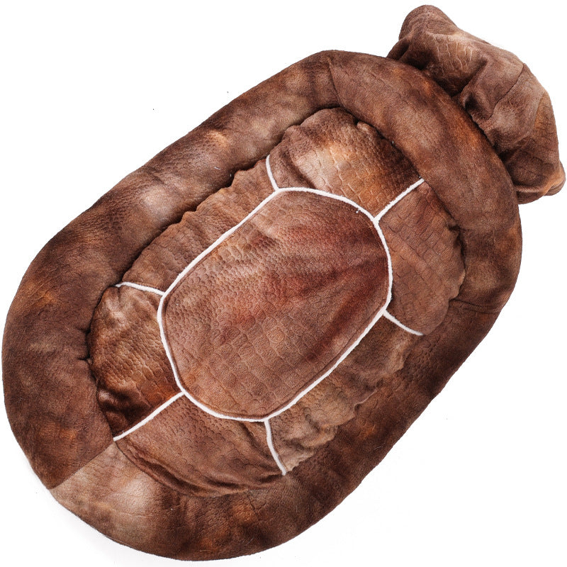 KFX-2487997 Multifunctional Pet Nest for Winter – Warm Polyester Clothing in Green & Brown, Sizes S to 3XL