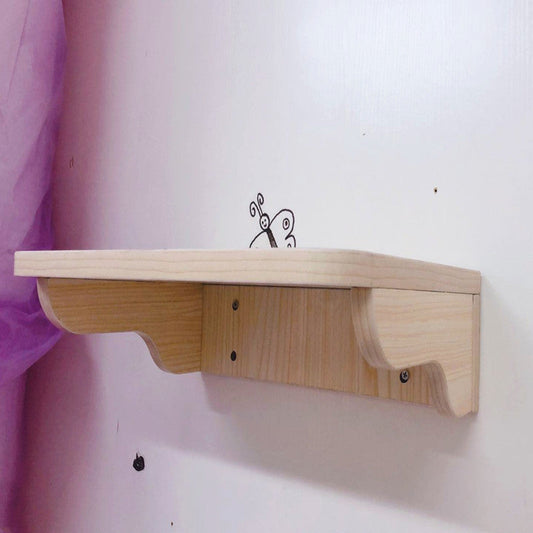 KFX-2488893 Wall-Mounted Solid Wood Cat Jumping Platform for Active Play