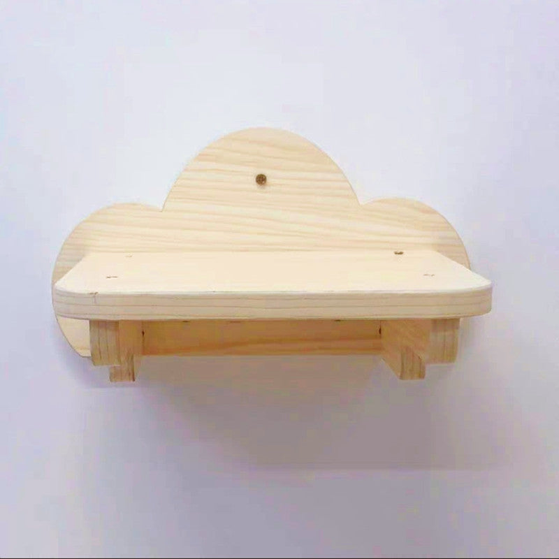 KFX-2488893 Wall-Mounted Solid Wood Cat Jumping Platform for Active Play