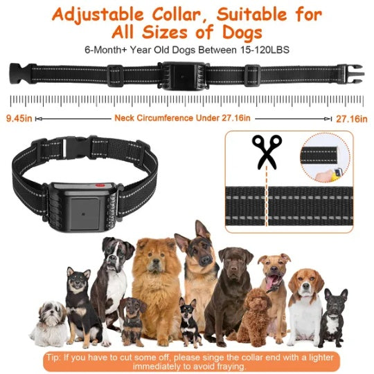 KFX-2491069 Wireless Dog Training Collar with 990FT Range, Waterproof Receiver, Beep/Vibration/Shock Modes, Rechargeable System