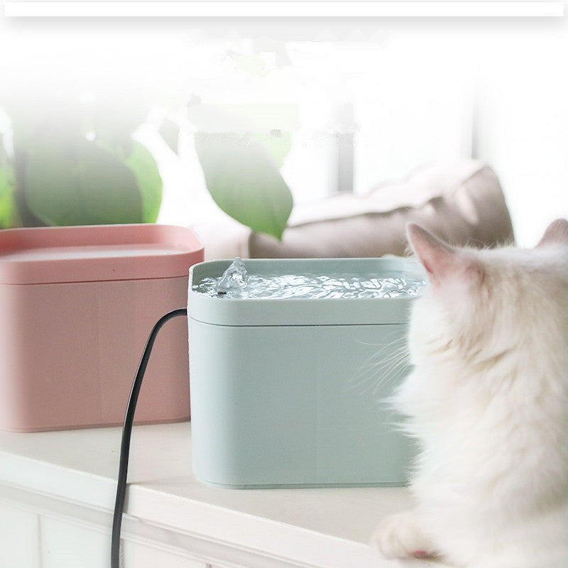 KFX-2491453 Pet Cat and Small Dog Water Fountain Dispenser, 1.5L Capacity, Compact Design