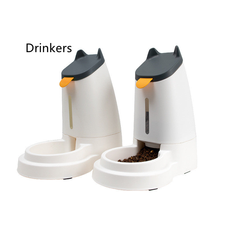 KFX-2497341 Automatic Large Capacity Pet Feeder and Water Dispenser in Grey, Blue, and Green
