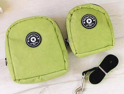 KFX-2497597 Small Dog and Cat Self-Backpack with Breathable Mesh and Adjustable Traction Rope