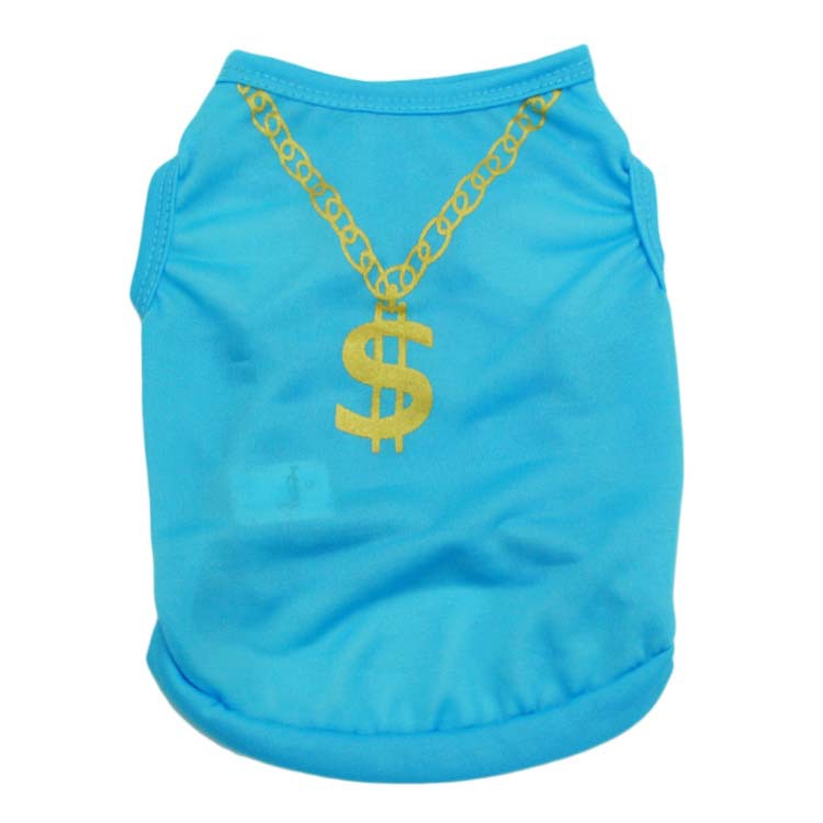 KFX-2505277 Spring and Summer Pet Vest for Dogs - Lightweight Polyester, Available in Blue, Black, Green, Sizes XS-XXL