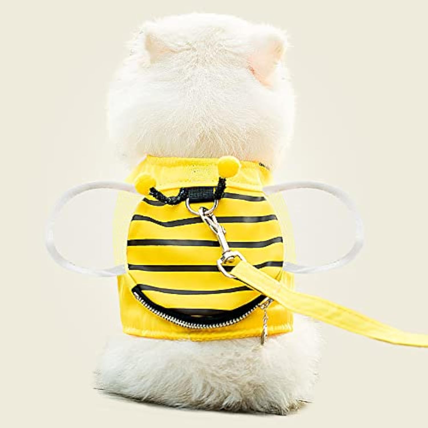 KFX-2508349 Stylish Bee Suspender Set with Cat Harness and Leash for Fun Walks