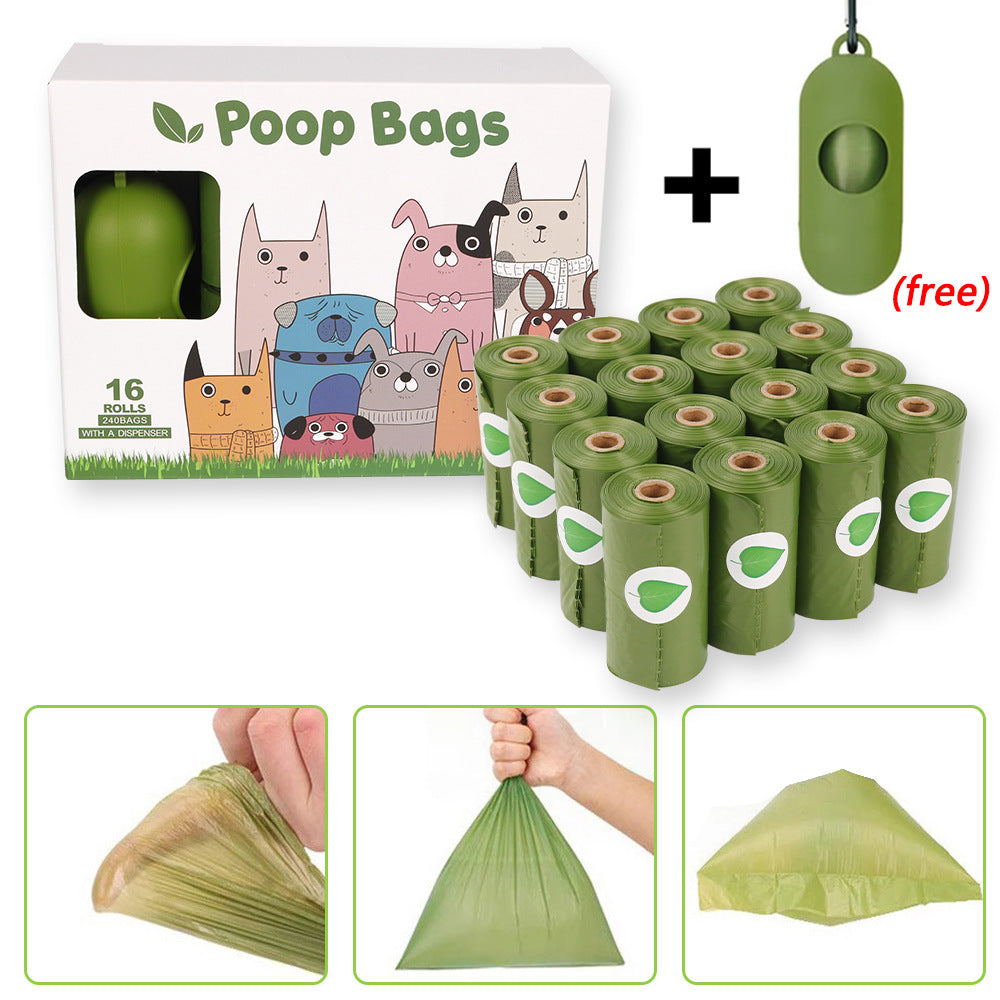 KFX-2509117 Degradable Pet Waste Bag Storage Box with 20 Bags and Dispenser