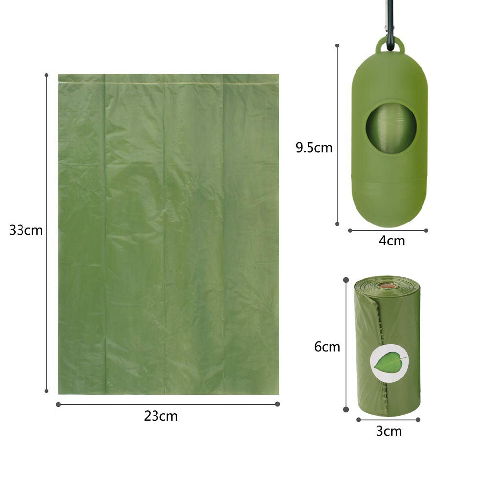 KFX-2509117 Degradable Pet Waste Bag Storage Box with 20 Bags and Dispenser