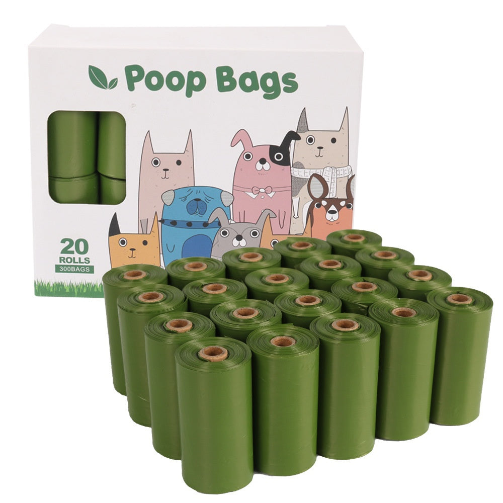 KFX-2509117 Degradable Pet Waste Bag Storage Box with 20 Bags and Dispenser
