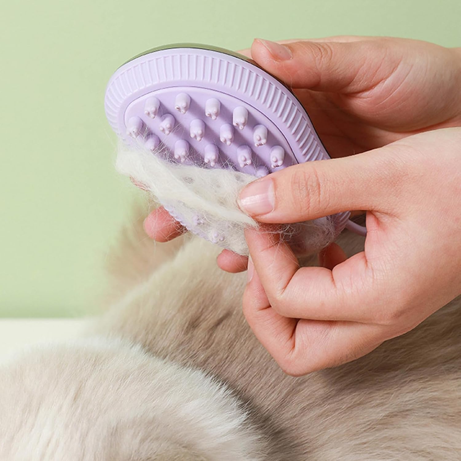 KFX-2510141 Silicone Dog Bath Brush with Soap Dispenser for Grooming and Massaging Pets