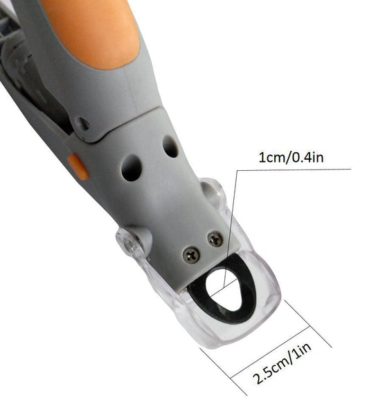 KFX-2510653 Multifunctional Pet Nail Clipper with Magnifying Glass and LED Light