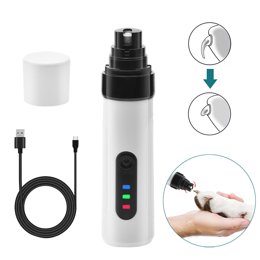 KFX-2510653 Multifunctional Pet Nail Clipper with Magnifying Glass and LED Light