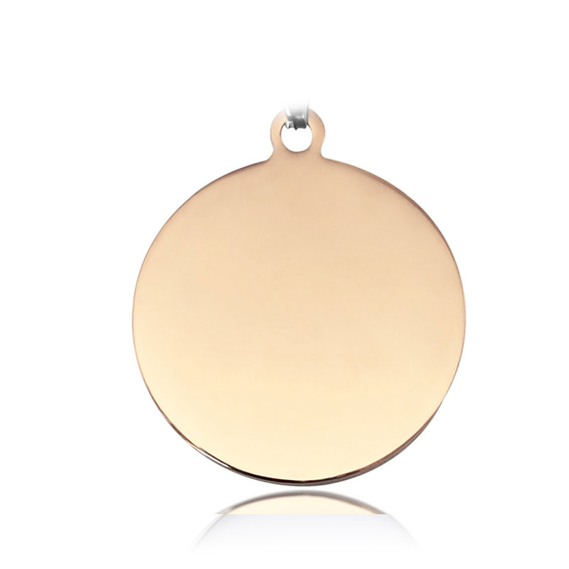 KFX-2515261 Titanium Steel Personalized Pet ID Tag - Durable Anti-Lost Design in Various Shapes