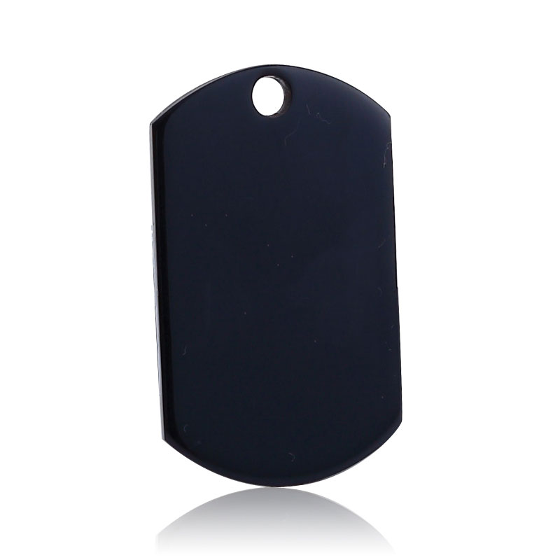 KFX-2515261 Titanium Steel Personalized Pet ID Tag - Durable Anti-Lost Design in Various Shapes