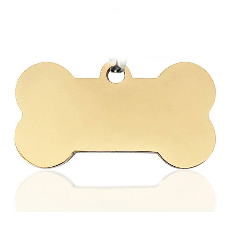 KFX-2515261 Titanium Steel Personalized Pet ID Tag - Durable Anti-Lost Design in Various Shapes