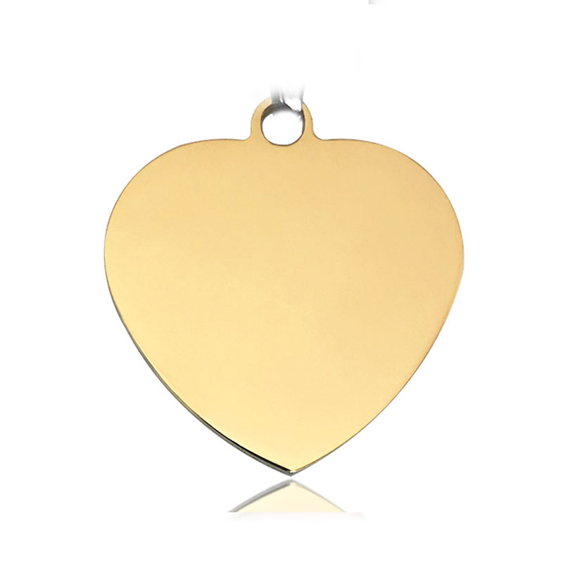 KFX-2515261 Titanium Steel Personalized Pet ID Tag - Durable Anti-Lost Design in Various Shapes
