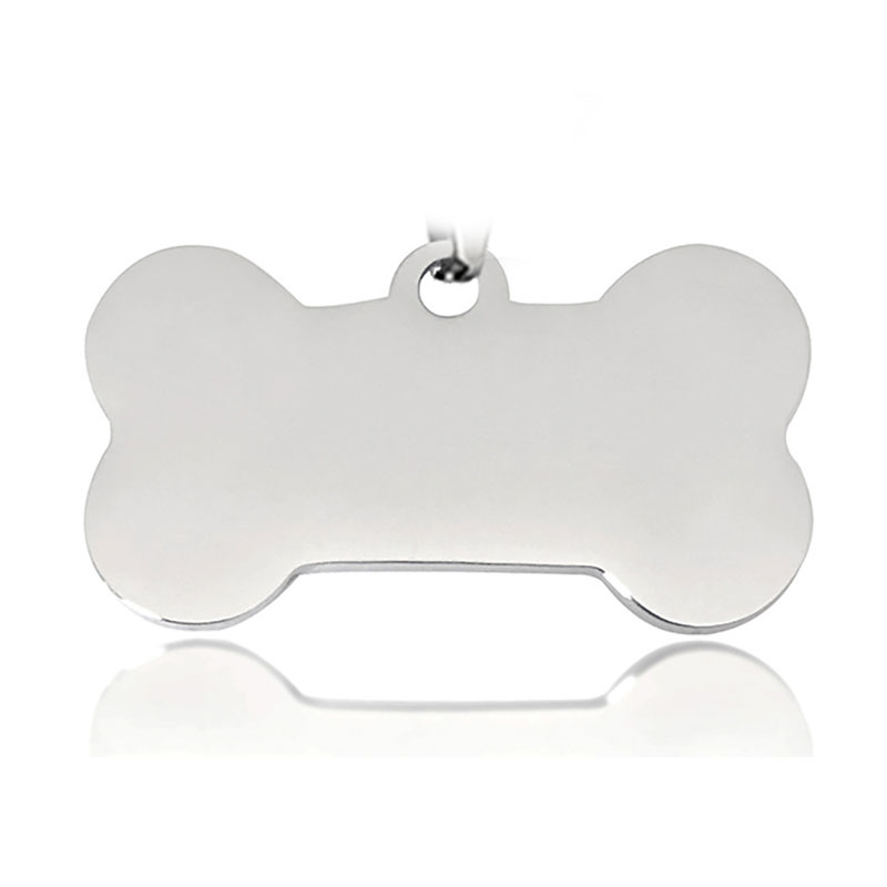 KFX-2515261 Titanium Steel Personalized Pet ID Tag - Durable Anti-Lost Design in Various Shapes