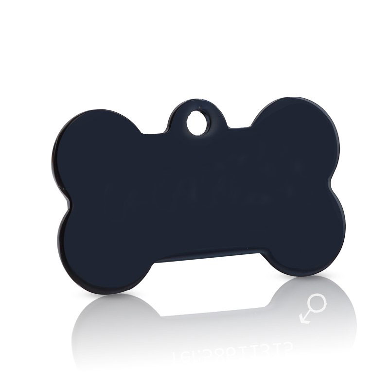 KFX-2515261 Titanium Steel Personalized Pet ID Tag - Durable Anti-Lost Design in Various Shapes