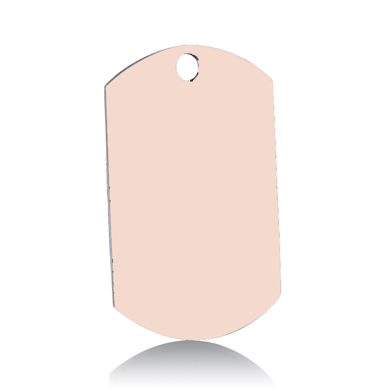 KFX-2515261 Titanium Steel Personalized Pet ID Tag - Durable Anti-Lost Design in Various Shapes