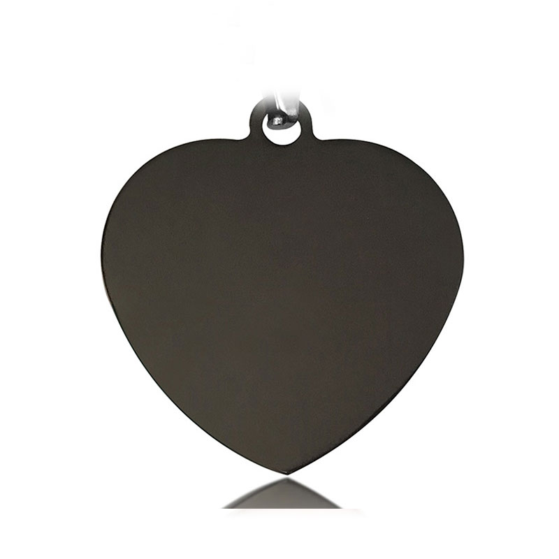 KFX-2515261 Titanium Steel Personalized Pet ID Tag - Durable Anti-Lost Design in Various Shapes