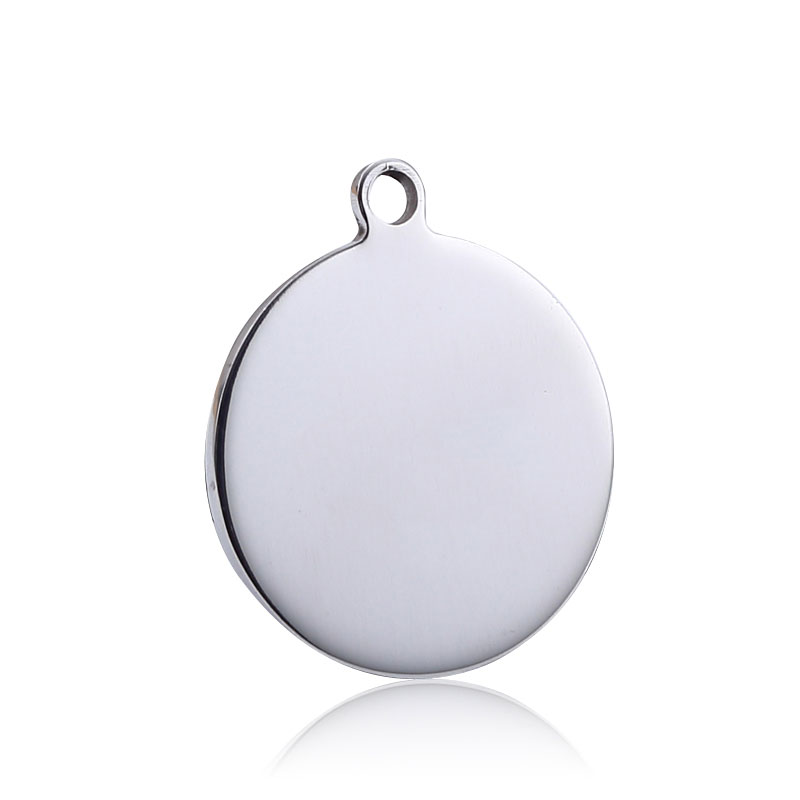 KFX-2515261 Titanium Steel Personalized Pet ID Tag - Durable Anti-Lost Design in Various Shapes