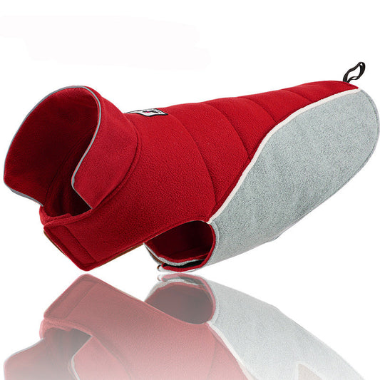 KFX-2517053 Warm Polar Fleece Cotton Coat for Dogs - Casual Thick Reversible Winter Vest