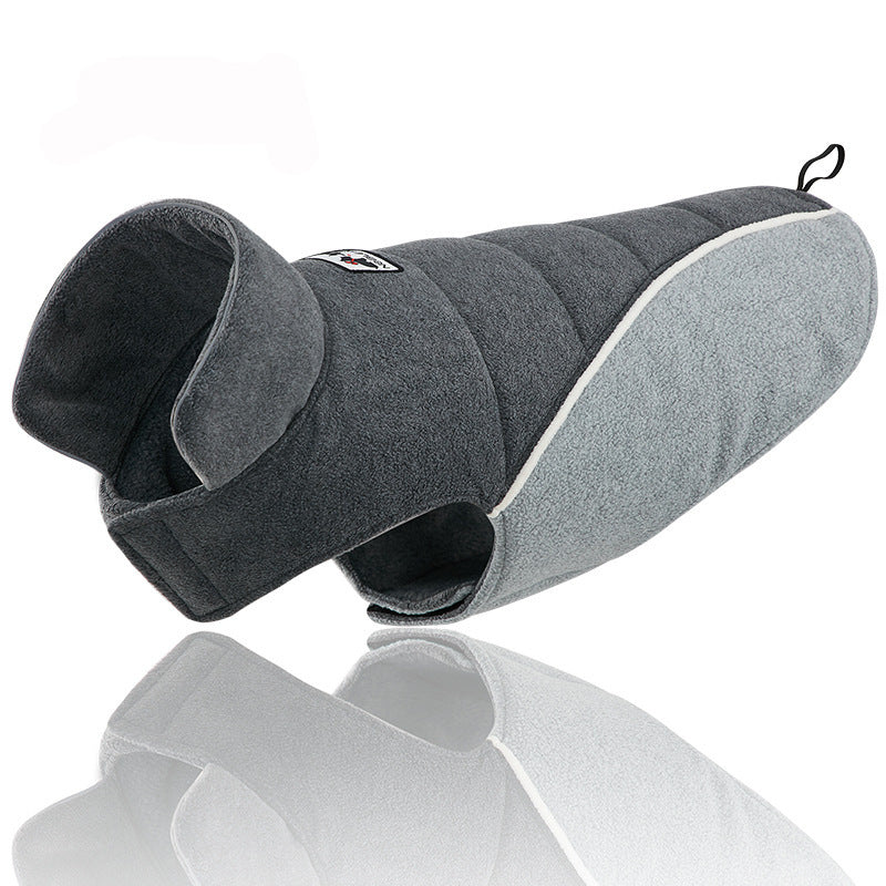 KFX-2517053 Warm Polar Fleece Cotton Coat for Dogs - Casual Thick Reversible Winter Vest