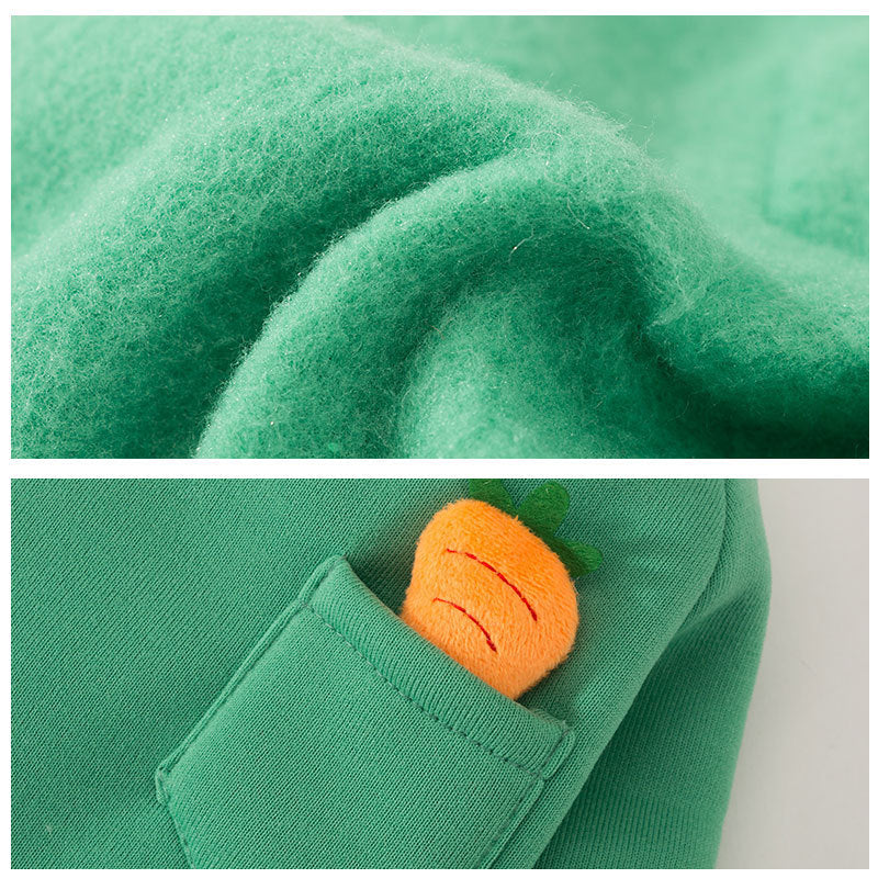 KFX-2517693 Cozy Milk Silk Sweater for Dogs - Autumn and Winter Styles in Green Radish and Purple Pineapple